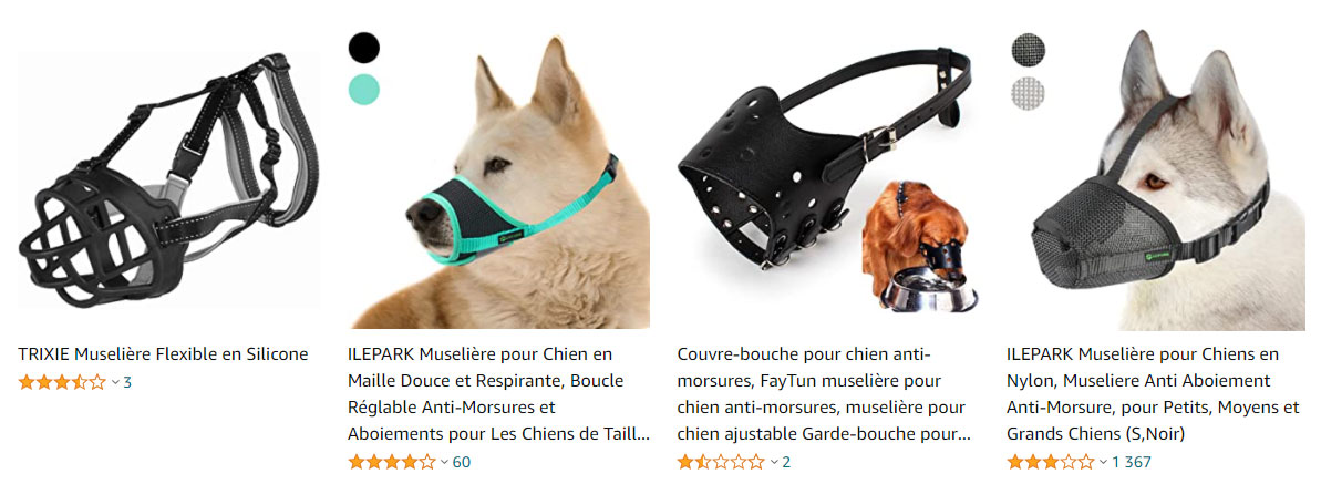 achat-chien-muselière